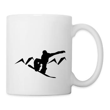 Snowboard Snowboarder - Tasse - Weiß - Rechts