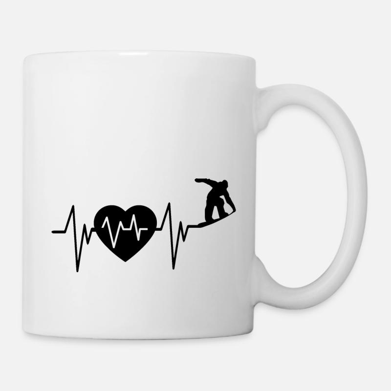 Snowboard Snowboarder - Mug blanc - blanc