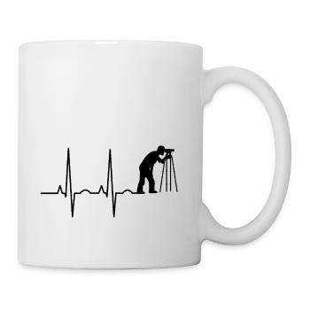 Géomètre Géomètre Profession d’arpenteur-géomètre - Mug blanc - blanc - Droite