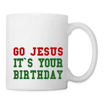 Go Jesus - Mug blanc - blanc - Droite