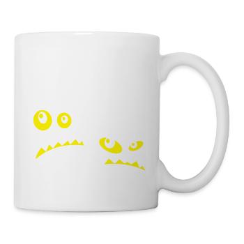 Monstereyes GLOW-in-the-Dark - Tasse - Weiß - Rechts