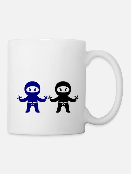 Ninjas - Mug blanc - blanc