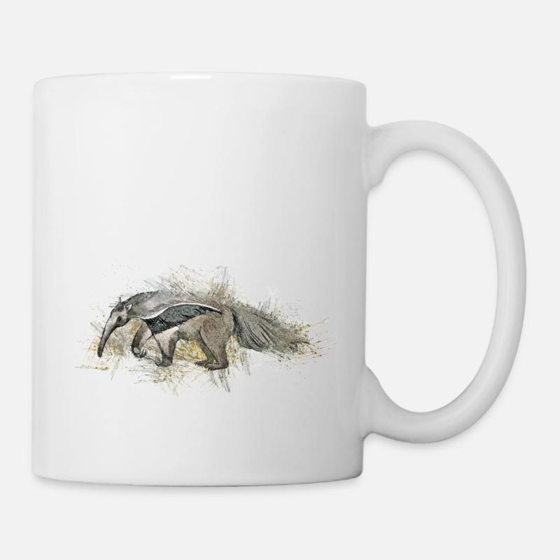 Ameisenbär - Tasse - Weiß