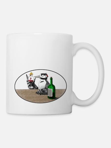 Schluckspecht - Tasse - Weiß