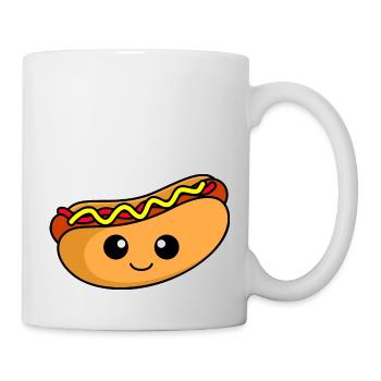 Hotdog Comic - Tasse - Weiß - Rechts