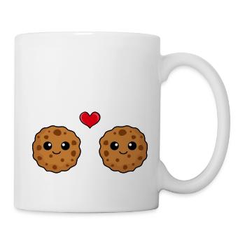 Cookies Comic Couple Amour - Mug blanc - blanc - Droite