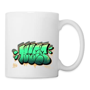 Graffiti de vomir - Mug blanc - blanc - Droite