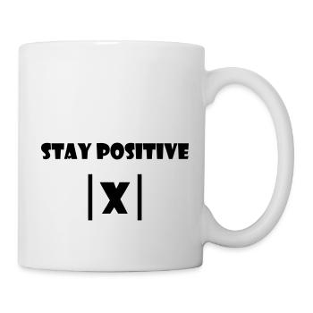 Stay positive - Shirt for Physics Mathematics Studies - Mug - white - Right