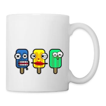 Amis de la glace de l’eau - Mug blanc - blanc - Droite