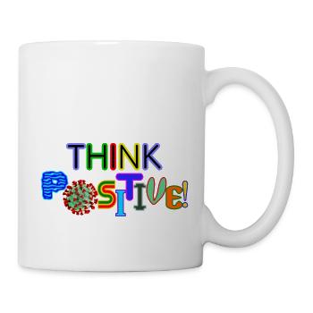 Think positive! - Mug - white - Right