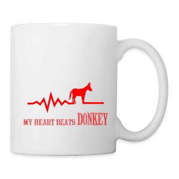 Donkey Esel - Tasse - Weiß - Rechts