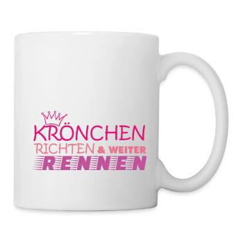 Muddy run shirt Teamshirt Matsch mud Lauf Schlamm - Tasse - Weiß - Rechts