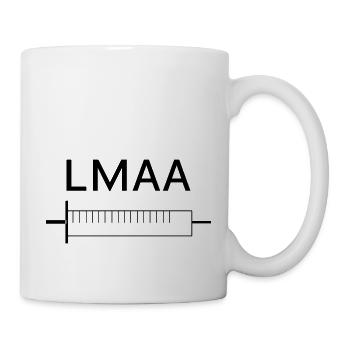 spritze lmaa - Tasse - Weiß - Rechts