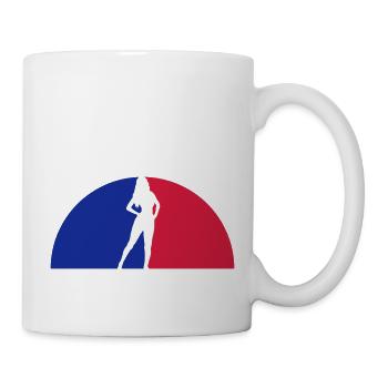 Sonnenuntergang Frau Sexy - Tasse - Weiß - Rechts