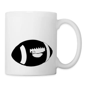 Amerikanischer Football amerikanisch Vektor Stolz - Tasse - Weiß - Rechts