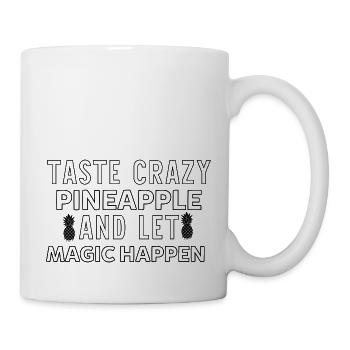 Goûtez à l’ananas fou et laissez la magie se produire - Mug blanc - blanc - Droite