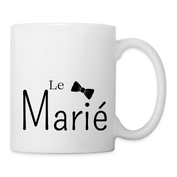 Le marié - Mug blanc - blanc - Droite