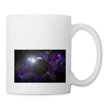 Le soleil brille et la terre - Mug blanc - blanc - Droite
