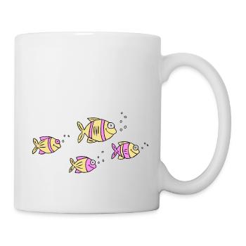 Fish Water Sea Graffiti Dessin des enfants Nature - Mug blanc - blanc - Droite