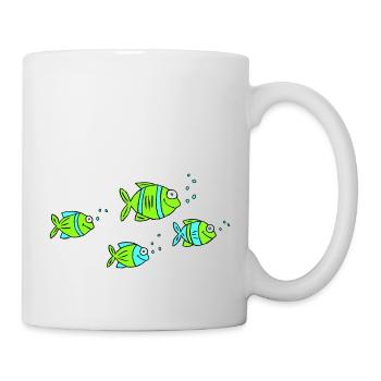 Fish Water Sea Graffiti Dessin des enfants Nature - Mug blanc - blanc - Droite