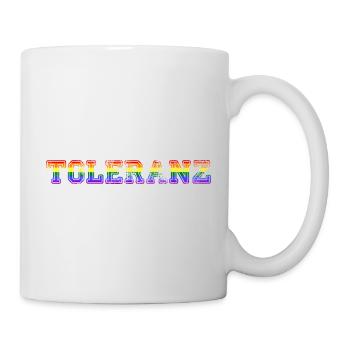 Toleranz Gay Pride LGBTQ CSD Geschenkidee - Tasse - Weiß - Rechts