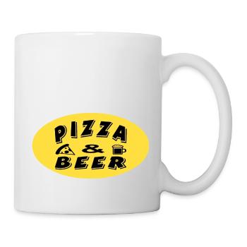 Pizza - Mug blanc - blanc - Droite