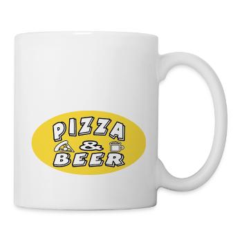 Pizza - Tasse - Weiß - Rechts