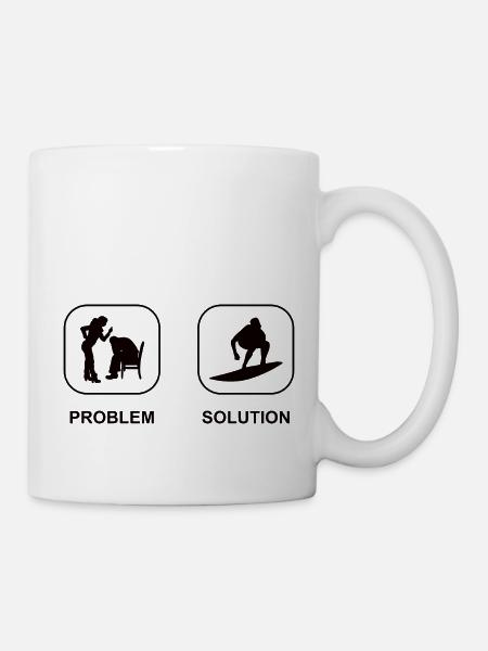 Surfer Surf moniteur surf surf surf - Mug blanc - blanc