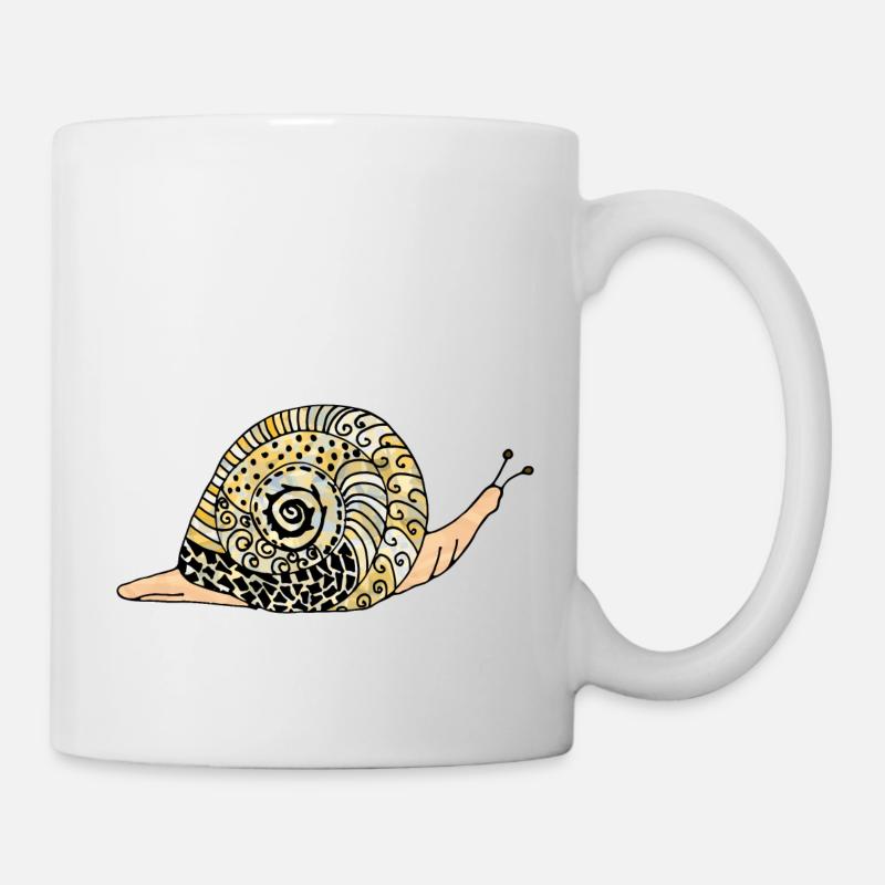 Schnecke - Tasse - Weiß