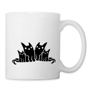 Family Papa Mama Cats - Mug - white - Right