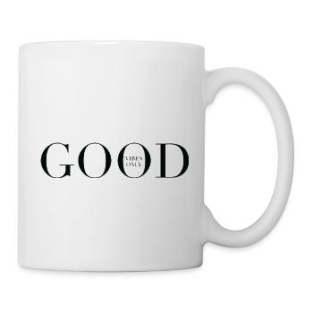 GOOD VIBES ONLY - Tasse - Weiß - Rechts
