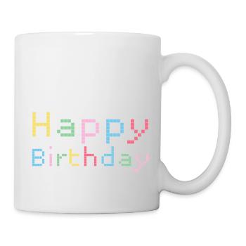 Joyeux anniversaire Félicitations Idée cadeau - Mug blanc - blanc - Droite