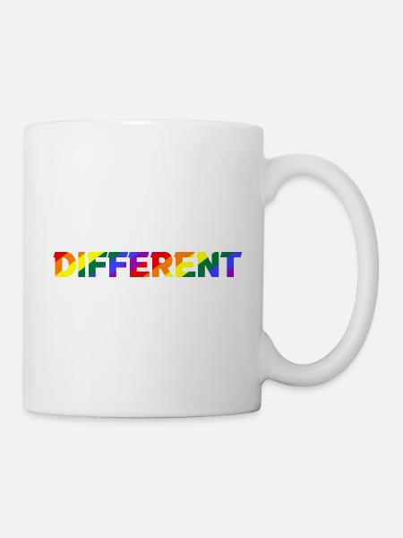 Different Regenbogen Pride - Tasse - Weiß