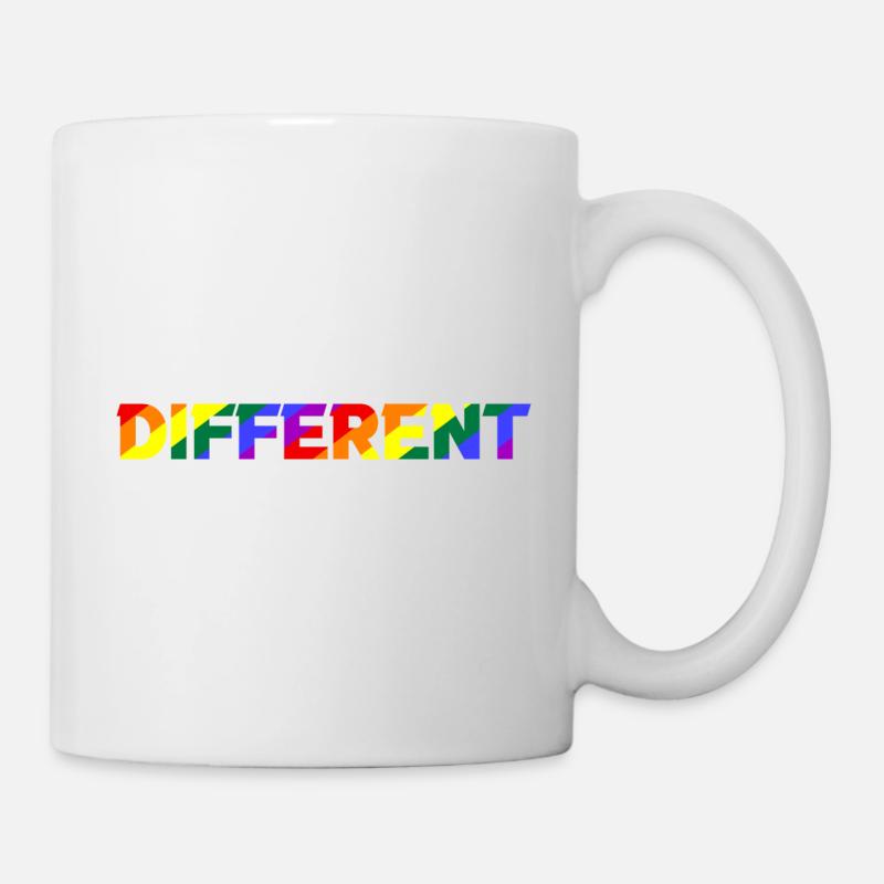 Different Regenbogen Pride - Tasse - Weiß