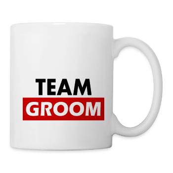 Team groom - Tasse - Weiß - Rechts