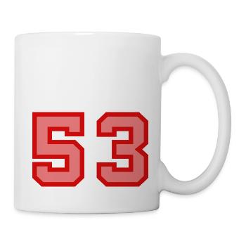 Cool Retro Retrostyle Jersey Number Back Number - Mug - white - Right