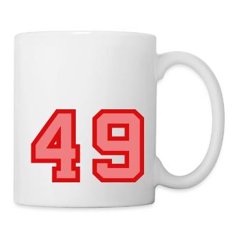 Cool Retro Retrostyle Jersey Number Back Number - Mug - white - Right