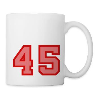 Cool Retro Retrostyle Jersey Number Back Number - Mug - white - Right
