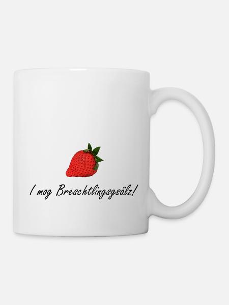 I mog Breschtlingsgsälz - Tasse - Weiß