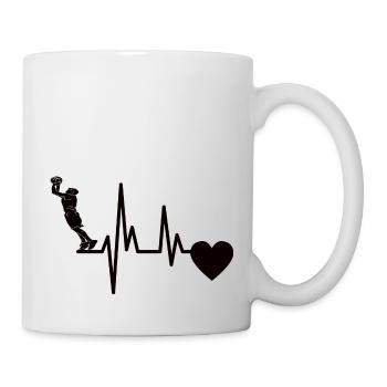 Club de basket-ball Joueurs de basket-ball Amateurs de basket-ball - Mug blanc - blanc - Droite