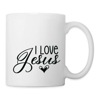 I Love Jesus - Tasse - Weiß - Rechts