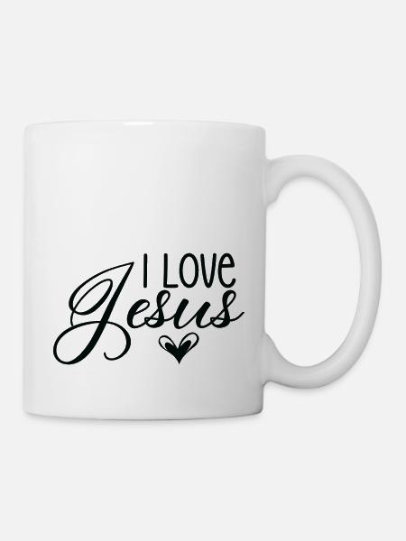 I Love Jesus - Tasse - Weiß