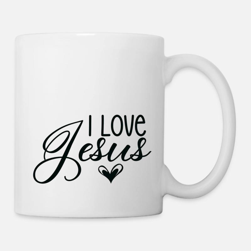 I Love Jesus - Tasse - Weiß