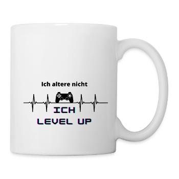 Ich altere nicht, ich level up - Tasse - Weiß - Rechts