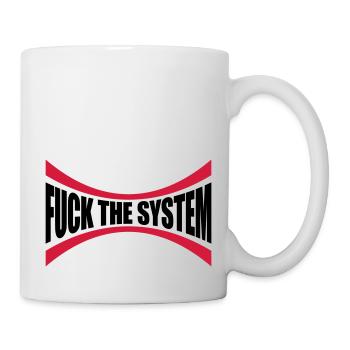 Logo Fuck the system - Mug - white - Right