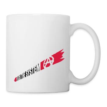 Anarchy Fuck the system - Mug - white - Right