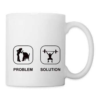 Fitness Bodybuilder Muscle Strength Training Athletes - Mug - white - Right