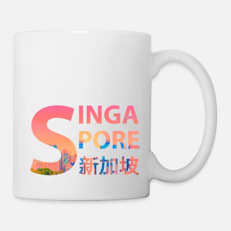 Singapour - Mug blanc - blanc