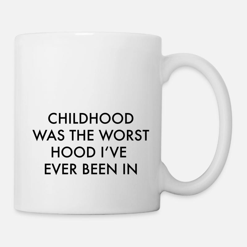 schlechte Kindheit - Tasse - Weiß