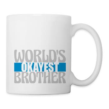 Lettrage Brother le plus correct du monde - Mug blanc - blanc - Droite
